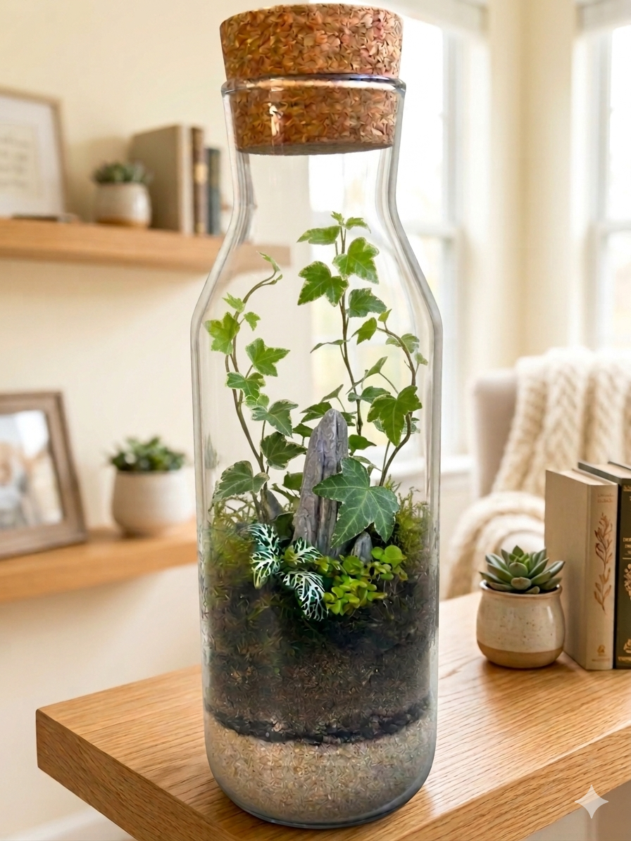 DIY Terrarium Kit for Beginners – Rockspire Glass Terrarium Gift Set